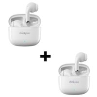 Audífonos Inalámbricos Lenovoc LP40 Pro x2 Blanco BT 5.1