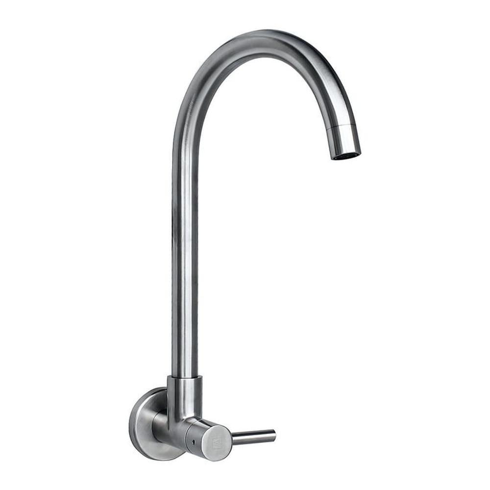 Llave para lavadero a la pared en acero inox Vainsa