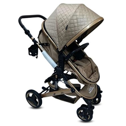 Coche Moises de Lujo Ebaby Baby Lovely con Portavaso Rosa