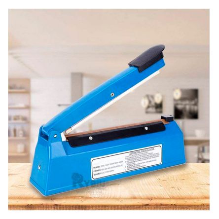 Selladora de Bolsa Moderno Industrial 31X11 cm en Color Azul Selladora de Bolsa Moderno Industrial 31X11 cm en Color Azul