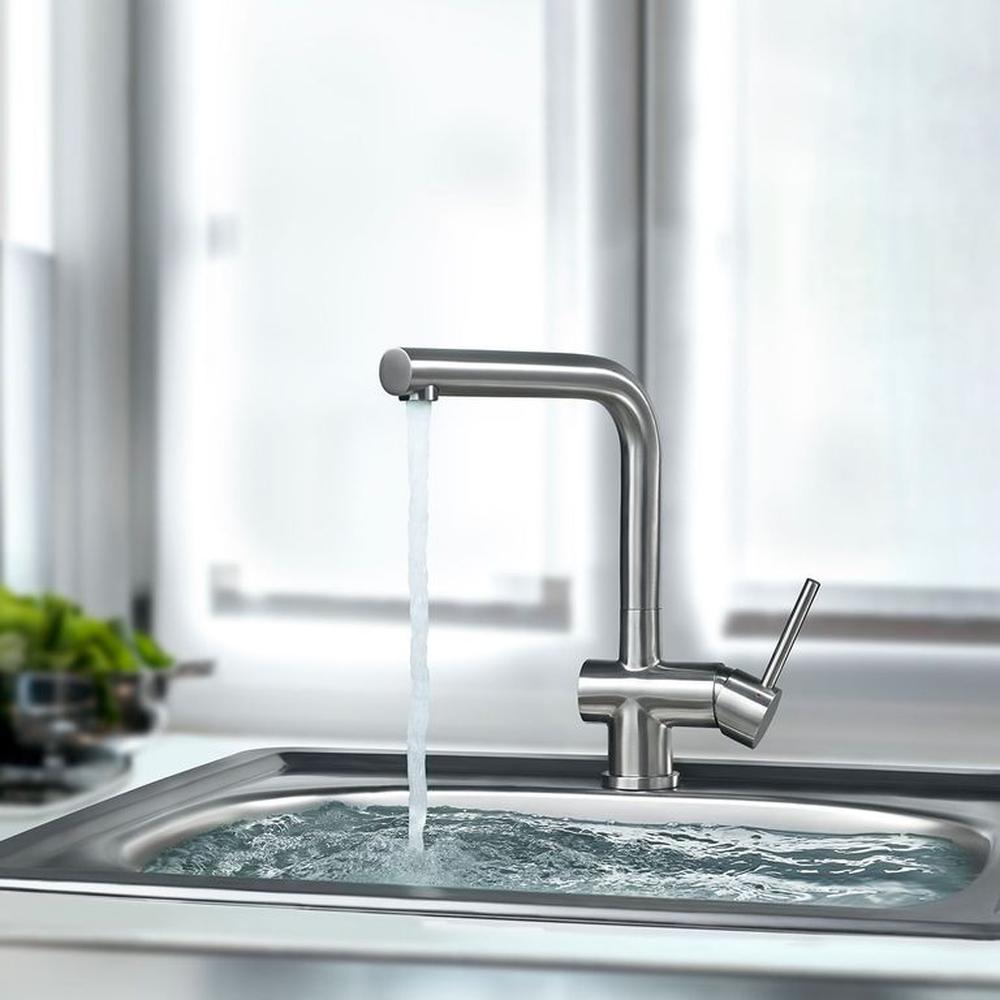 Monocomando bar para lavadero en acero inox Vainsa