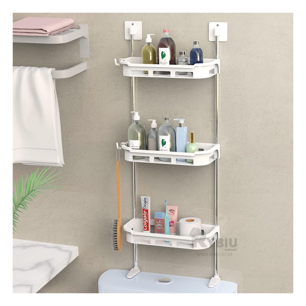 Repisa de Baño 3 Niveles en Color Blanco Repisa de Baño 3 Niveles en Color Blanco