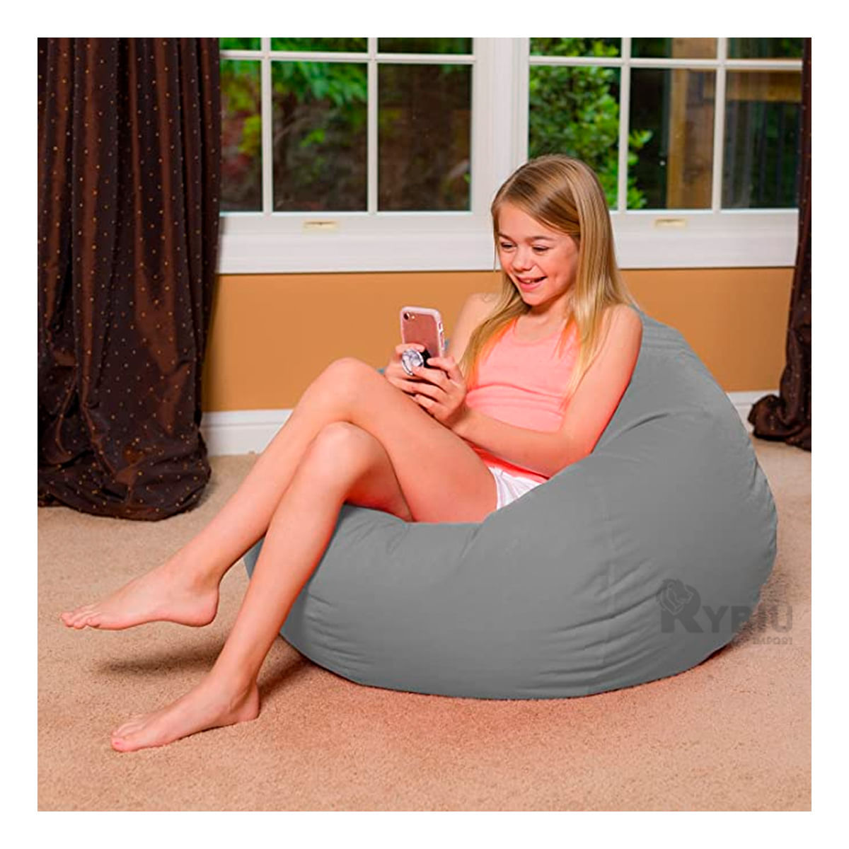 Sofa Ligero y Compacto de Color Plomo Y+Papel de Regalo