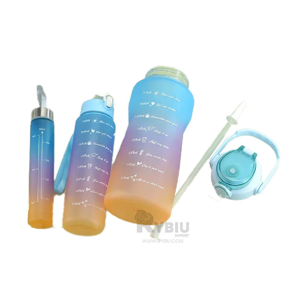 Set Util de Tres Bidones en Verde Agua Y+Papel de Regalo Set Util de Tres Bidones en Verde Agua Y+Papel de Regalo