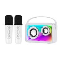 Parlante Bluetooth Prolink Karaoke con 2 Micrófonos Blanco