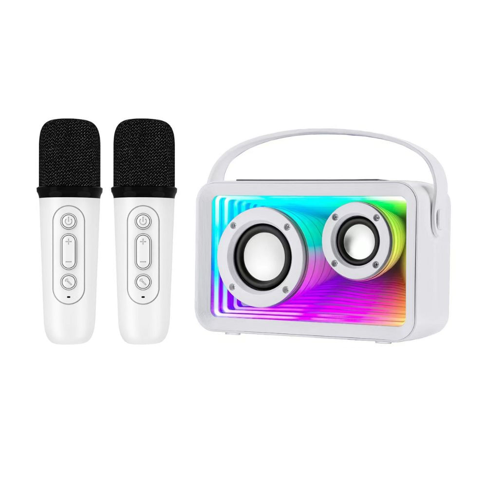 Parlante Karaoke Bt con 2 micrófonos Prolink