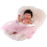 Muñeca Llorens Nica Recien Nacida Cojin Rosa 42 cm