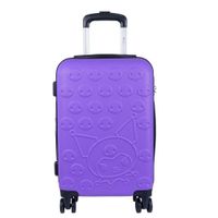 Maleta de Cabina Carry On Kuromi Morado Scool