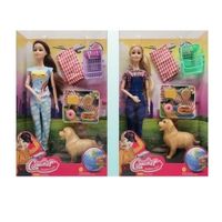 Muñeca Fashion con Mascota y Accesorios Picnic A