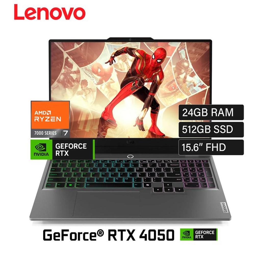 Laptop LENOVO LOQ 15ARP9, 15.6"" FHD IPS, AMD RYZEN 7-7435HS 4.5 GHz, 24GB RTX 4050 6GB 512GB M.2