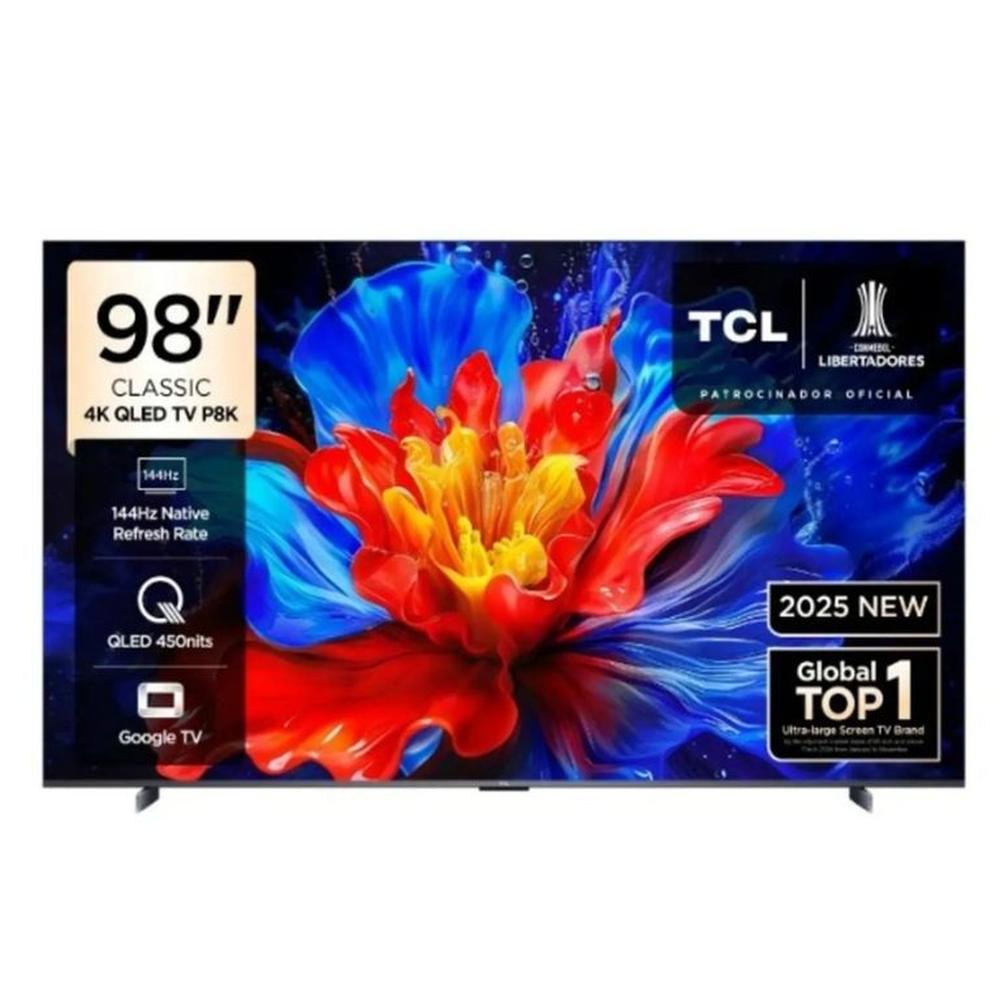 TELEVISOR TCL 98"" QLED 98P8K UHD 4K GOOGLE TV 2025