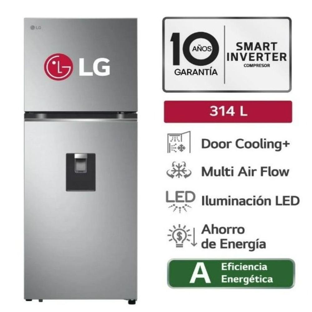 Refrigeradora LG 314L No Frost GT31WPP Plateada