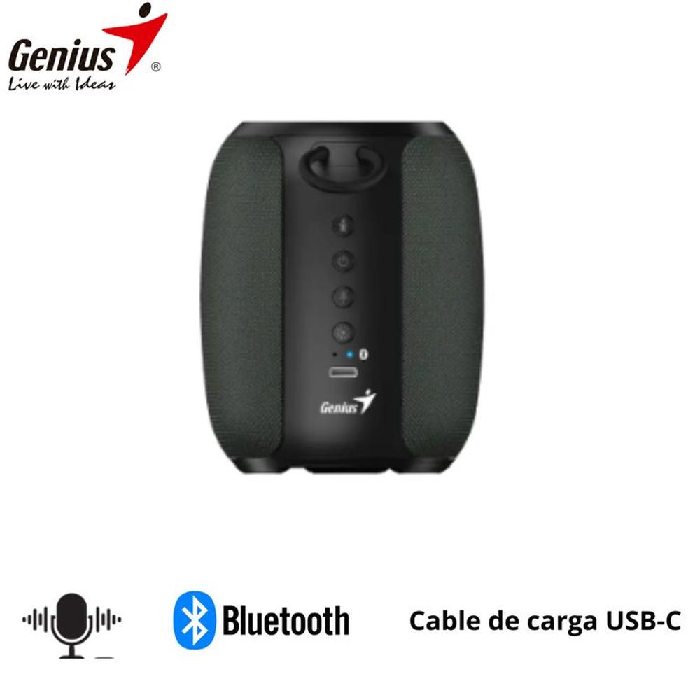 PARLANTE GENIUS SP-915BT BLUETOOTH 5W 6H MIC AI COPILOT RGB BLACKGREY