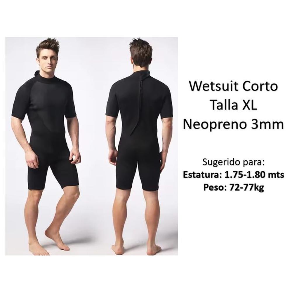 Wetsuit Corto XL Neopreno 3mm Negro