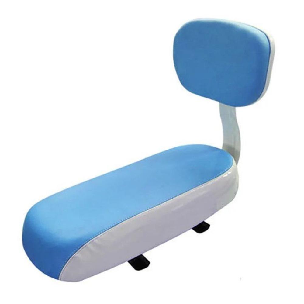 ASIENTO CON RESPALDAR PARA BICICLETA  ASIENTO SILLIN CELESTE