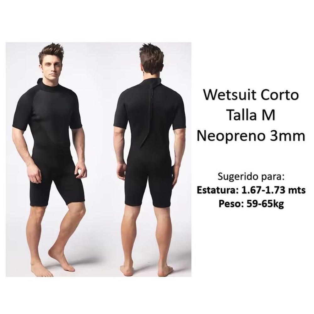 Wetsuit Corto M Neopreno 3mm Negro