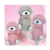 Peluche Nutria que Respira Musical Rosa