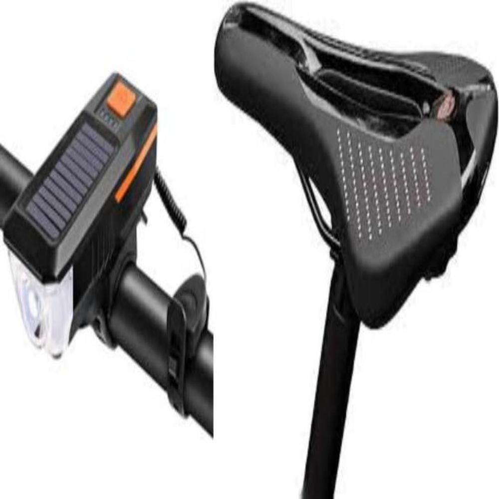 SILLIN ANTIPROSTÁTICO MTB MAS LUZ SOLAR RECARGABLE BICICLETA