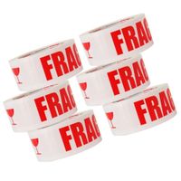 Cinta de Embalaje Frágil + Copa 2"" x 110 Yds - Pack x 6