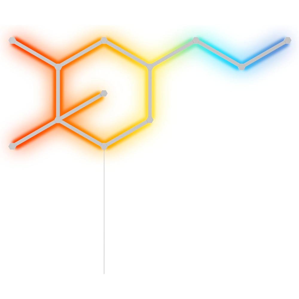 Nanoleaf Lines Luces LED de Pared Inteligentes RGBW WiFi Kit 12 Barras