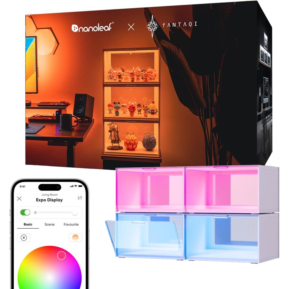 Nanoleaf Cajas LED Inteligentes Organizadoras de Zapatos Pack 4