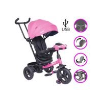 Triciclo guiador espin pink con usb