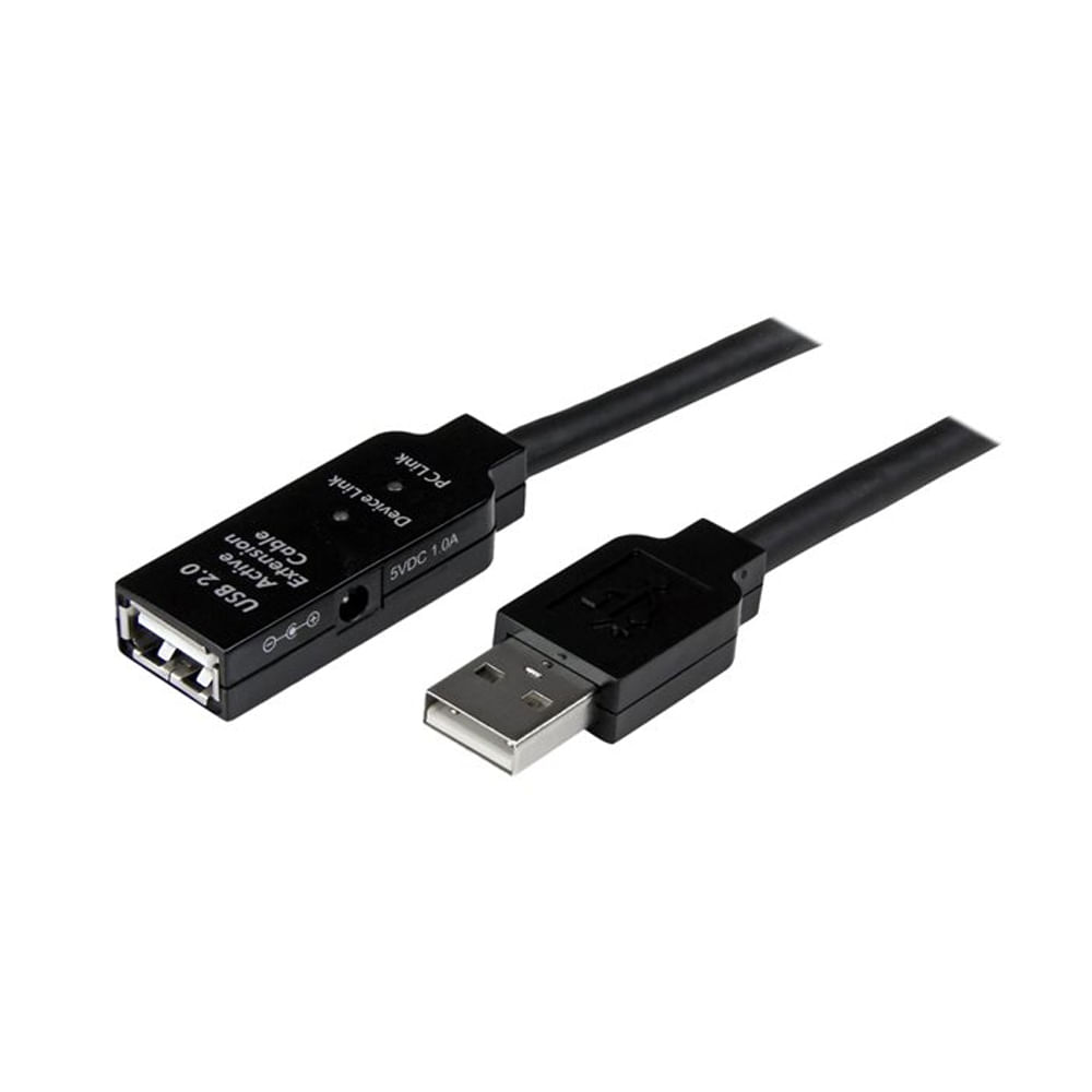 Cable de Extensión USB 2.0 de 10m StarTech.com - Alargador Activo Macho a Hembra, Alta Velocidad, N