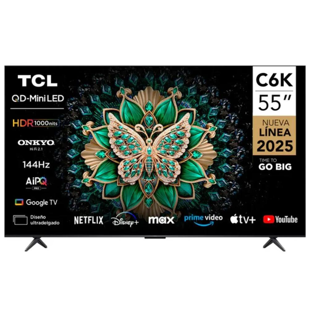 Televisor TCL Mini LED 55 UHD 4K Smart TV 55C6K