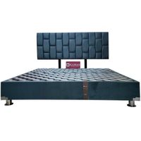 CAMA TARIMA KAMAS KING + CABECERA AÉREA PISAC - PLOMO OSCURO