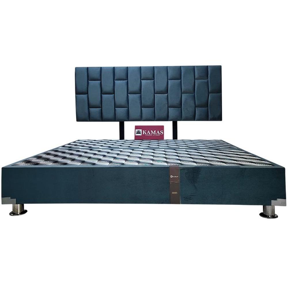 CAMA TARIMA KAMAS KING + CABECERA AÉREA PISAC - PLOMO OSCURO