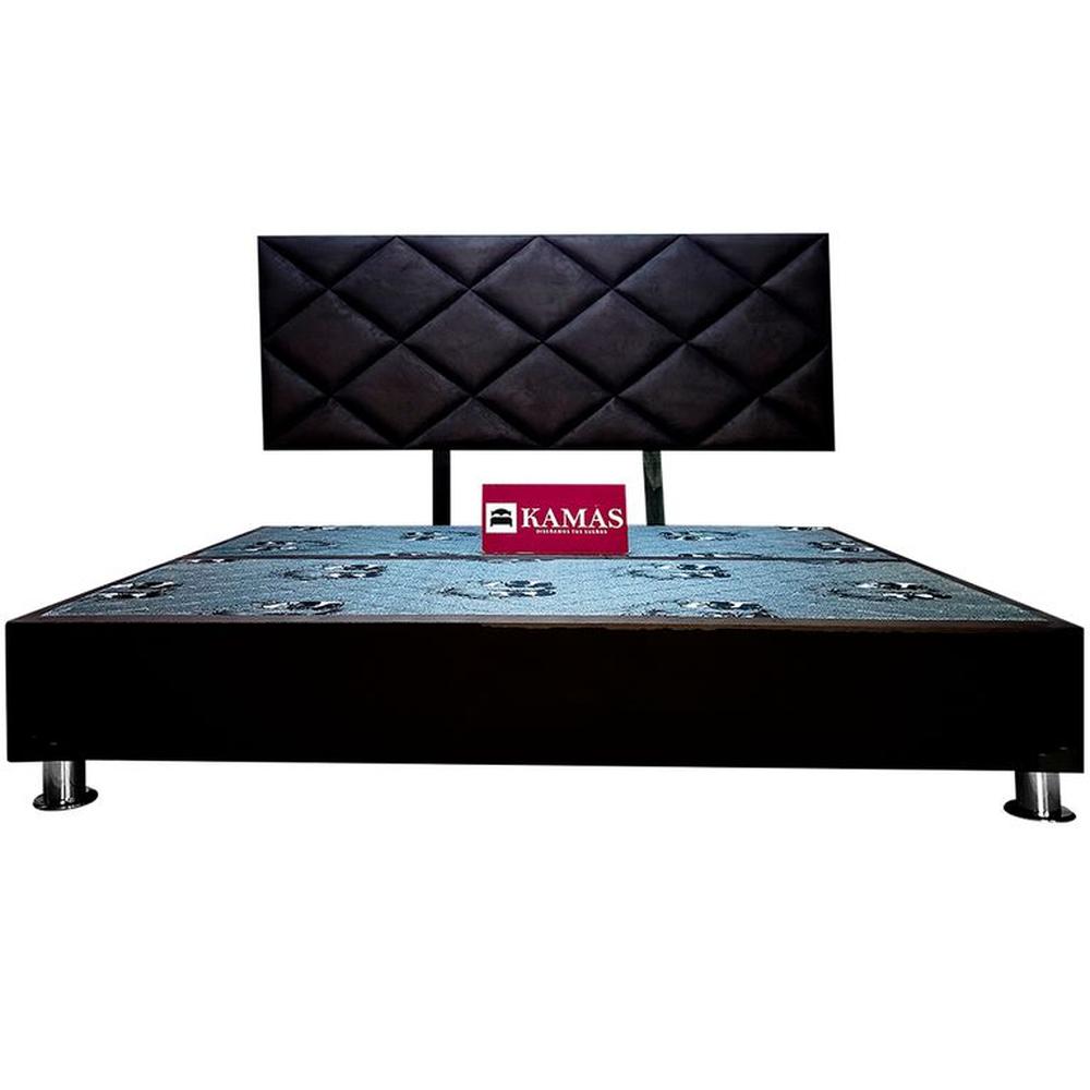 CAMA TARIMA KAMAS KING + CABECERA BLOQUES ROMBO - MORO Marrón CAMA TARIMA KAMAS KING + CABECERA BLOQUES ROMBO - MORO Marrón