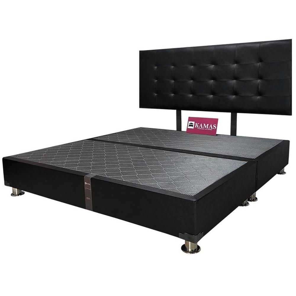 CAMA TARIMA KAMAS KING + CABECERA AÉREA RECTANGULAR 1 - NEGRO Negro CAMA TARIMA KAMAS KING + CABECERA AÉREA RECTANGULAR 1 - NEGRO Negro