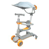 SCOOTER PARA NIÑO KODI 6 EN 1 CON TAPA SOL PLOMO