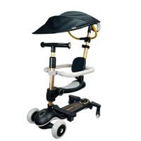 SCOOTER PARA NIÑO KODI 6 EN 1 CON TAPA SOL NEGRO