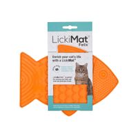 Plato Lickimat Felix Naranja Anti Ansiedad para Gatos