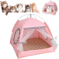 Carpa Cueva Resistente Para Mascotas Rosado
