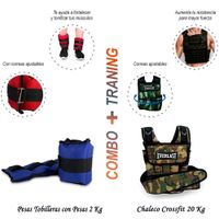 Tobilleras con Pesas de 2kg Chaleco Crossfit 20kg