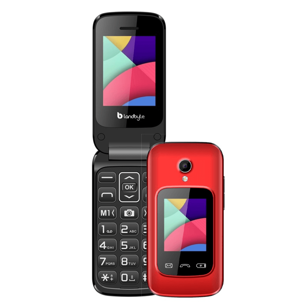 Teléfono celular Flip 4g LandByte LT1448, 1.77"", Dual SIM, Radio FM, Desbloqueado