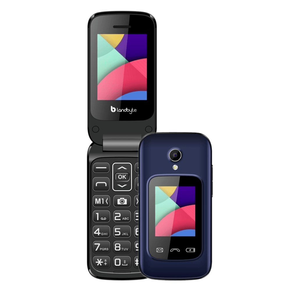 Teléfono celular Flip 4g LandByte LT1448, 1.77"", Dual SIM, Radio FM, Desbloqueado