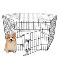Corral Jaula De Metal Plegable Para Mascotas M 6 Paneles