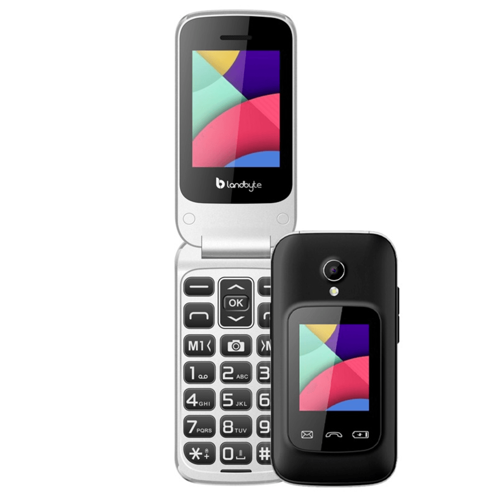 Teléfono celular Flip 4g LandByte LT1448, 1.77"", Dual SIM, Radio FM, Desbloqueado