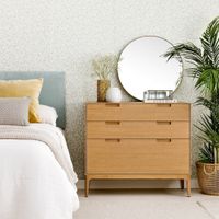 Cómoda Moderna Damian 3 Cajones Roble R&R MUEBLES