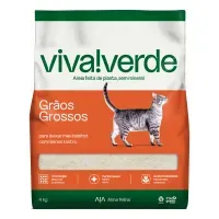 Arena Higiénica para Gatos de Granos Gruesos Viva Verde 4Kg