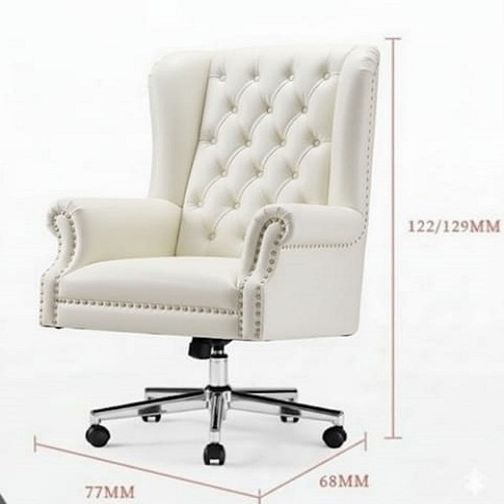 SILLA GERENCIA GIRATORIA OUTLET CYBER MOBILIAR CAVALIERO BLANCO