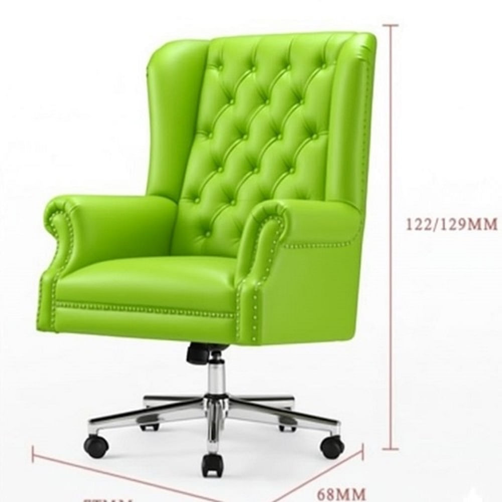 SILLA GERENCIA GIRATORIA OUTLET CYBER MOBILIAR CAVALIERO VERDE LIMON