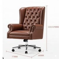 SILLA GERENCIA GIRATORIA OUTLET CYBER MOBILIAR CAVALIERO  MARRON