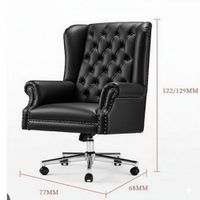 SILLA GERENCIA GIRATORIA OUTLET CYBER MOBILIAR CAVALIERO NEGRO