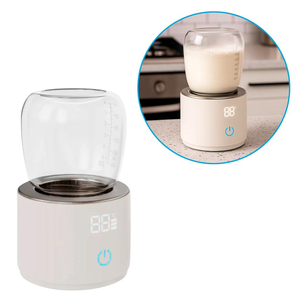 Calentador de Leche Portátil con Pantalla Digital