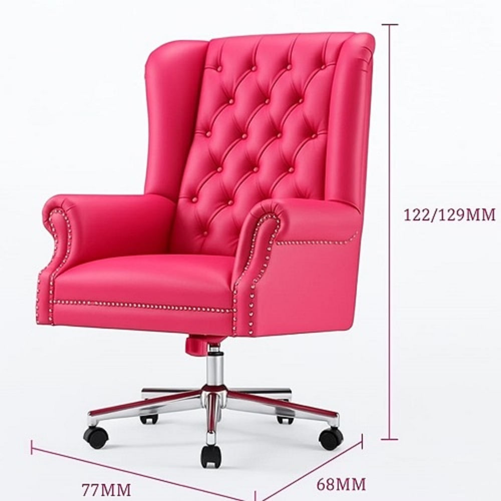 SILLA GERENCIA GIRATORIA OUTLET CYBER MOBILIAR CAVALIERO FUCSIA