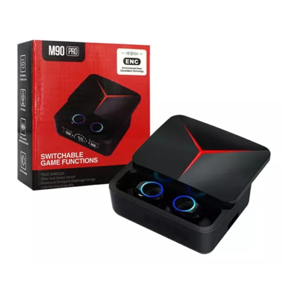 Audifono Bluetooth V5.3 Tws M90 Pro Audio Stereo Negro